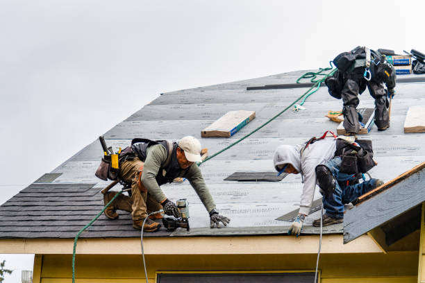 Professional Gutter Installation technician working in Meyersdale, PA
